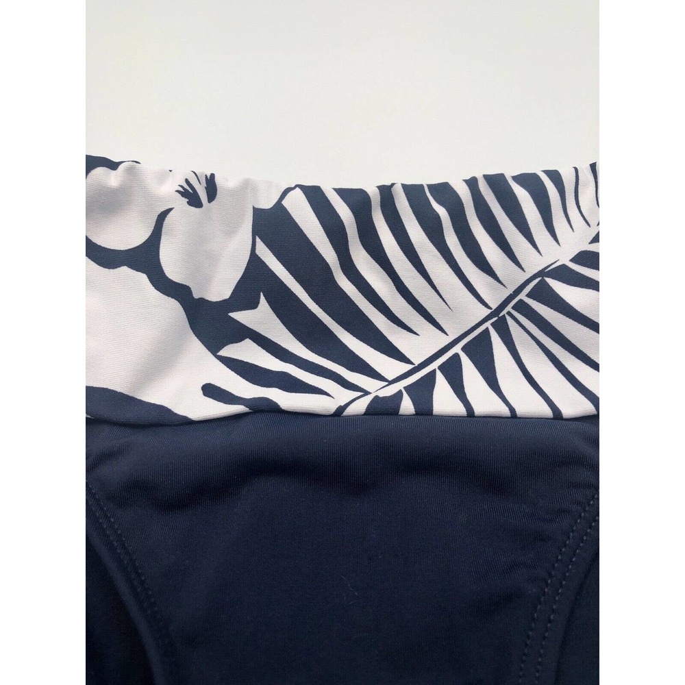 Lauren by Ralph Lauren Women Hipster Bikini Swimsuit Bottom Navy White 6 NWT $55